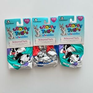 Vintage Gerber Looney Tunes Lovables Waterproof Pants Diaper Covers 1993